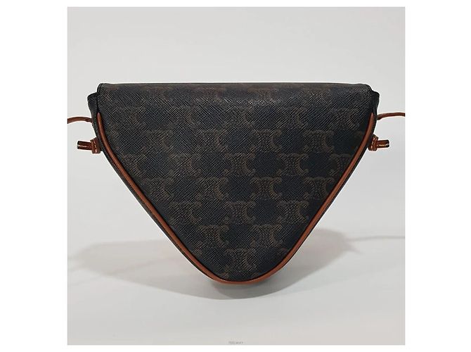 Céline Bolsa de Ombro Triangle Tan - vista 4