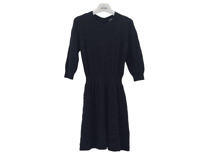 Chanel Kaschmir-Strickkleid Schwarz - Ansicht 4