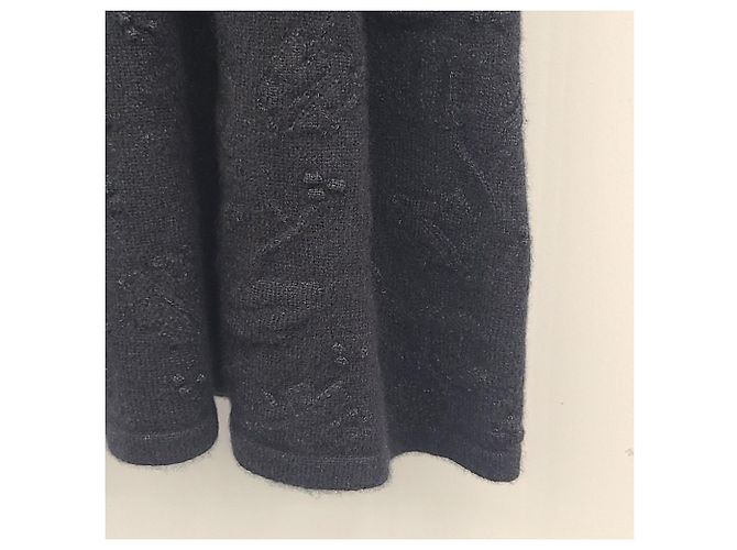 Chanel Kaschmir-Strickkleid Schwarz - Ansicht 6