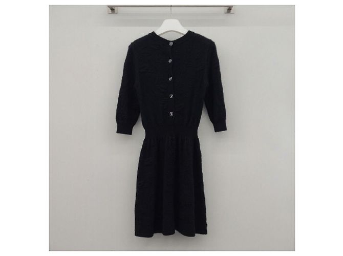 Chanel Kaschmir-Strickkleid Schwarz - Ansicht 7