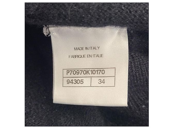 Chanel Kaschmir-Strickkleid Schwarz - Ansicht 8