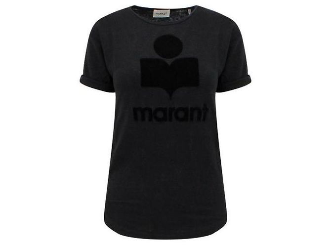 Isabel Marant Camiseta de lino con logo - vista 4