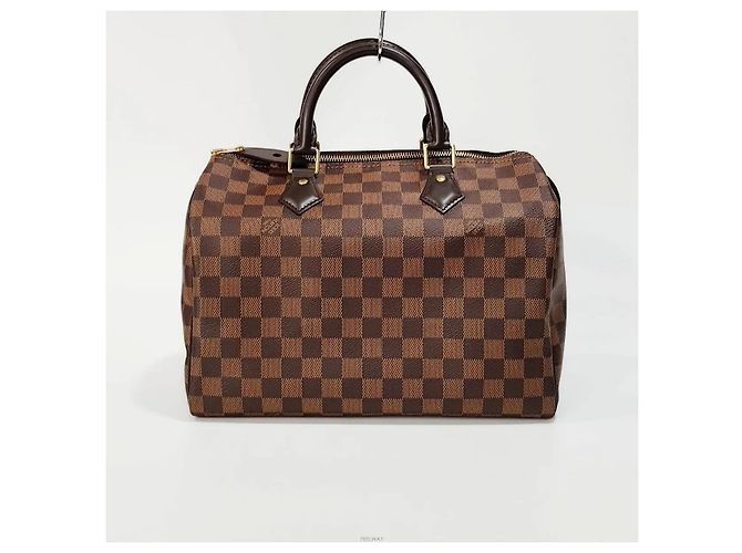 Louis Vuitton Borsa Tote Damier Speedy Marrone - vista 3