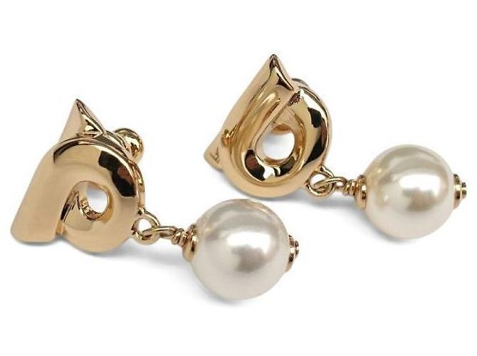 Salvatore Ferragamo Pearl Gancini Ohrringe - Ansicht 5