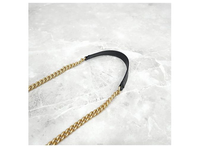 Chanel Borsa a tracolla Boy WOC con porta cellulare Caviar Black Gold Nero - vista 7