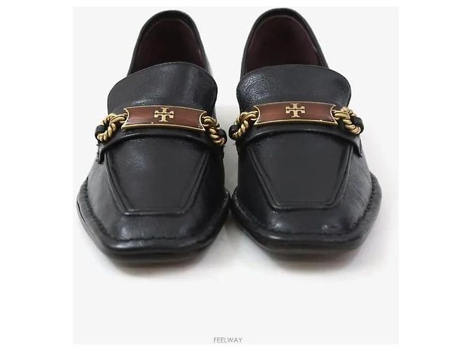 Tory Burch Leder-Loafer Schwarz Größe - Ansicht 2