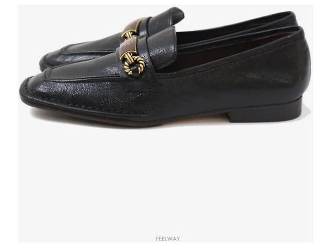 Tory Burch Leder-Loafer Schwarz Größe - Ansicht 3
