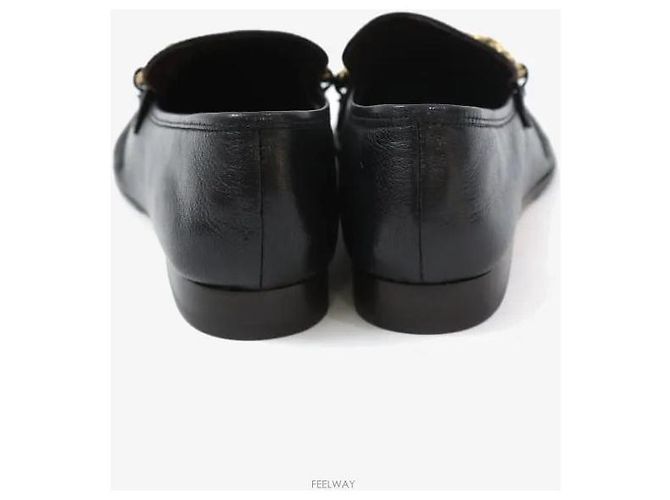 Tory Burch Leder-Loafer Schwarz Größe - Ansicht 4