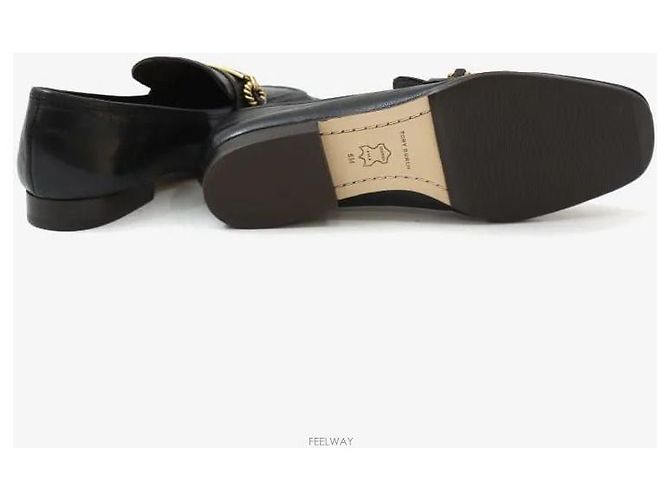 Tory Burch Leder-Loafer Schwarz Größe - Ansicht 5