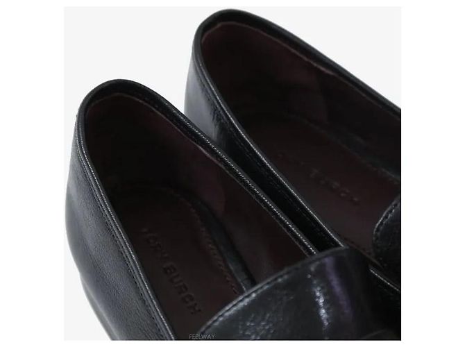 Tory Burch Leder-Loafer Schwarz Größe - Ansicht 7