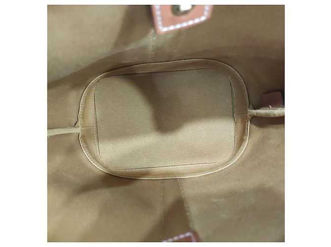 Céline Picca borsa bucket in tela bianca - vista 7