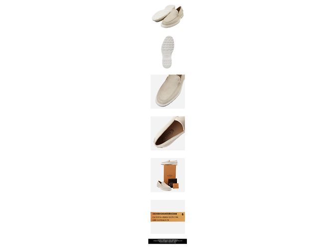 Tod's Mocassini slip-on in camoscio da uomo Beige Marrone - vista 3