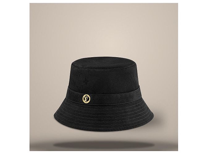 Louis Vuitton Cappello Bucket Mine Black Nero - vista 3