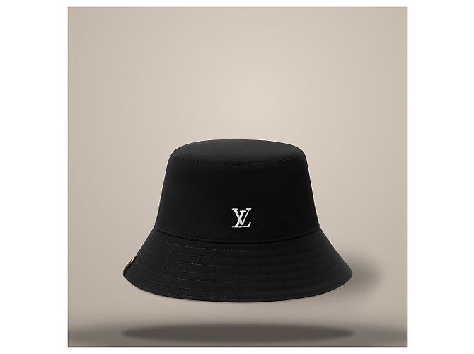 Louis Vuitton Cappello Bucket Nero - vista 2