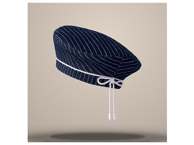 Louis Vuitton Basco Denim Stripes Navy Blu - vista 3