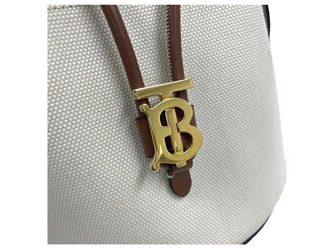 Burberry Mini Borsa Secchiello Borsa Tote Borsa a Tracolla Marrone - vista 6