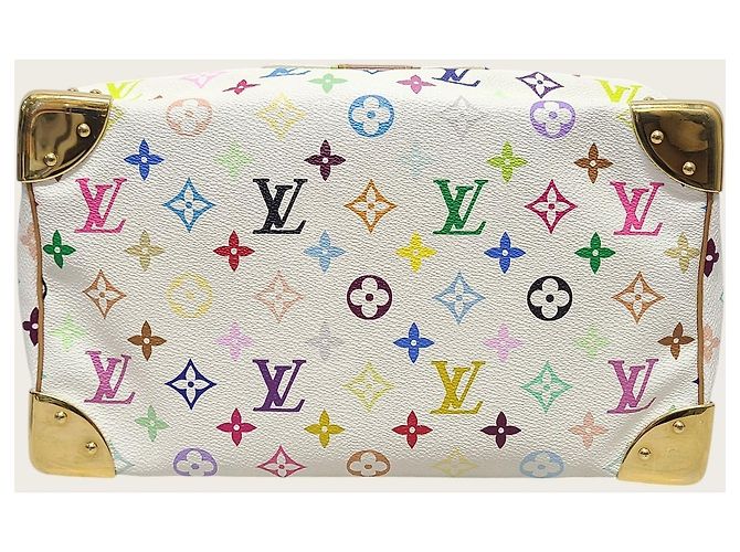 Louis Vuitton Multicolor Monogram Speedy Blanc - vue 6