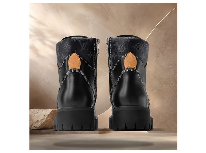Louis Vuitton Stivale Remix Ranger Black Nero - vista 5