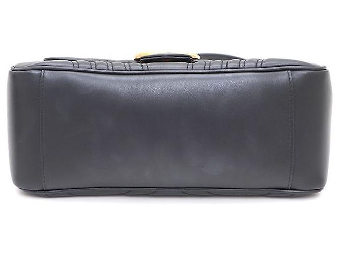 Gucci Borsa a mano e a tracolla GG Marmont Small Matelassé con manico superiore Nero - vista 8