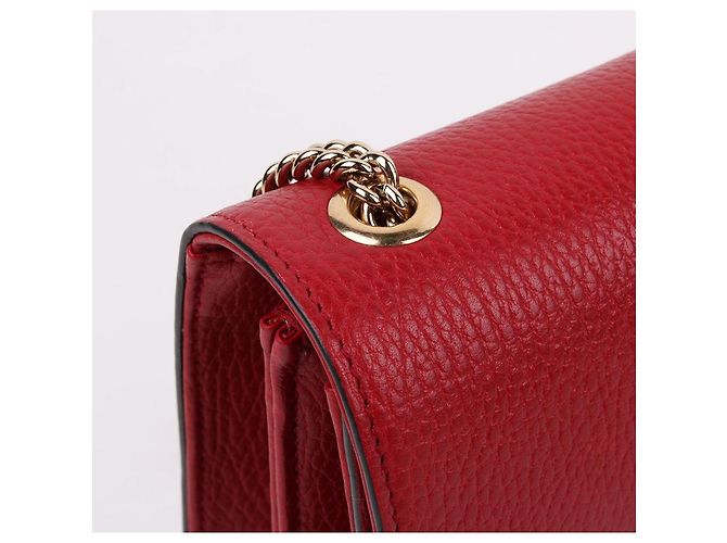 Gucci Bolso pequeño de cadena rojo Roja - vista 7