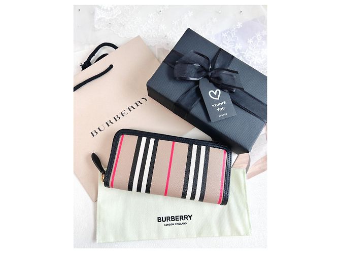 Burberry Ellerby Zip Round Damen Langbeutel Black Schwarz - Ansicht 9