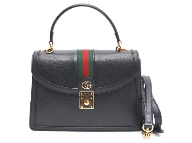 Gucci Borsa Ophidia GG Supreme Small Top Handle Bag Tote e borsa a tracolla Nero - vista 10