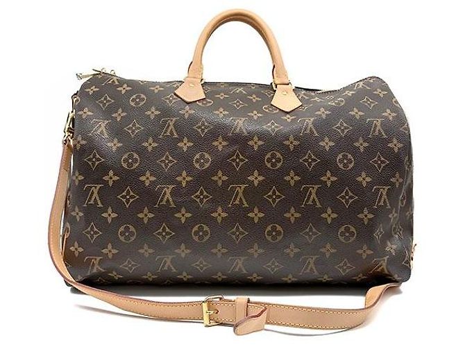 Louis Vuitton Monogram Bandoulière Speedy Marrone - vista 4