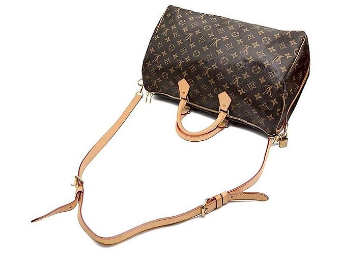 Louis Vuitton Monogram Bandoulière Speedy Marrone - vista 5