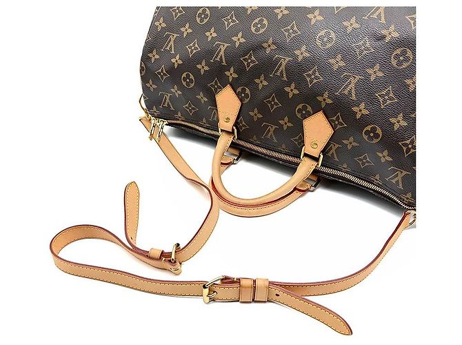 Louis Vuitton Monogram Bandoulière Speedy Marrone - vista 6