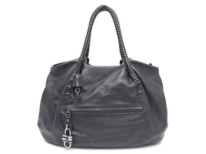 Salvatore Ferragamo Bolsa de ombro em couro com alça trançada Preto - vista 11