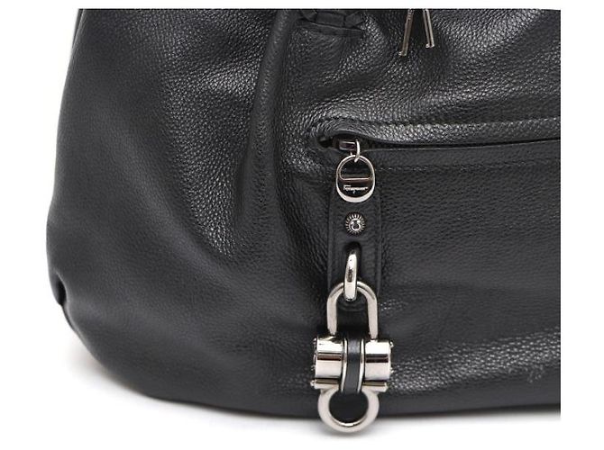 Salvatore Ferragamo Bolsa de ombro em couro com alça trançada Preto - vista 16