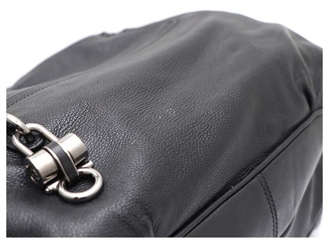 Salvatore Ferragamo Bolsa de ombro em couro com alça trançada Preto - vista 17