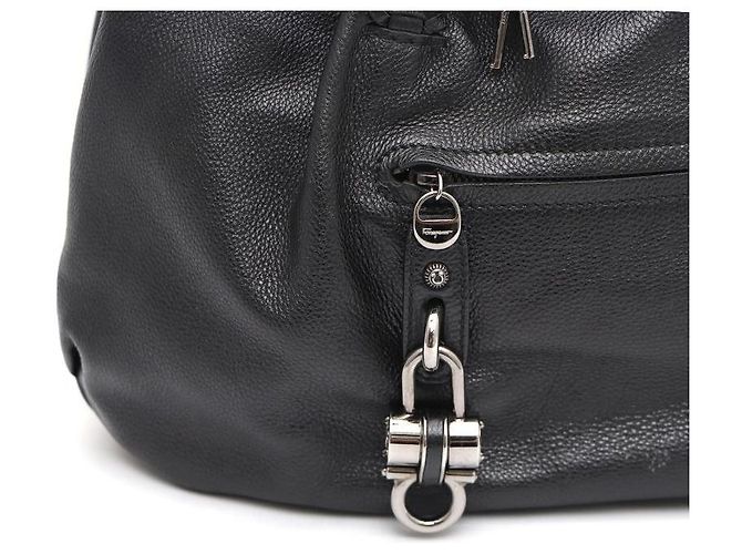 Salvatore Ferragamo Bolsa de ombro em couro com alça trançada Preto - vista 6