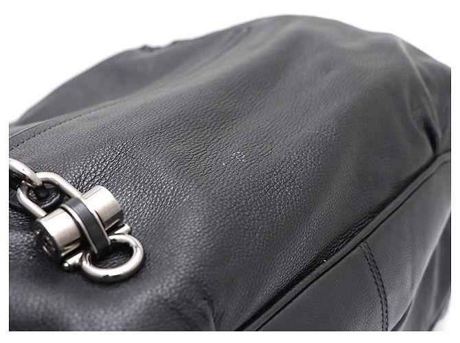 Salvatore Ferragamo Bolsa de ombro em couro com alça trançada Preto - vista 7