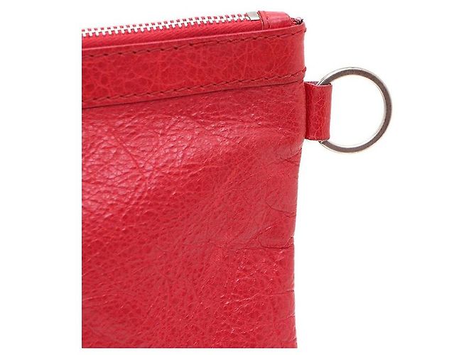Balenciaga Pouch a clip Motor Classic e borsa a pochette Rosso - vista 4
