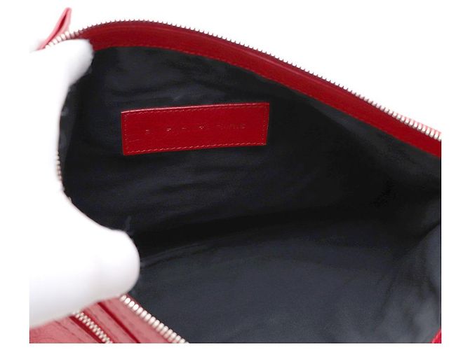 Balenciaga Pouch a clip Motor Classic e borsa a pochette Rosso - vista 8