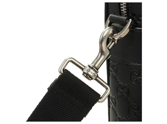 Gucci Sac à documents en cuir Noir - vue 7
