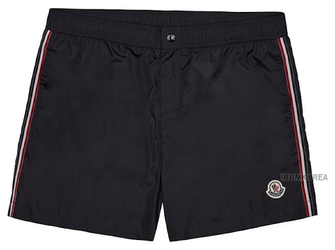 Moncler Pantaloni con logo patch Nero - vista 10