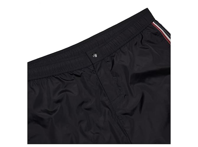 Moncler Pantaloni con logo patch Nero - vista 3