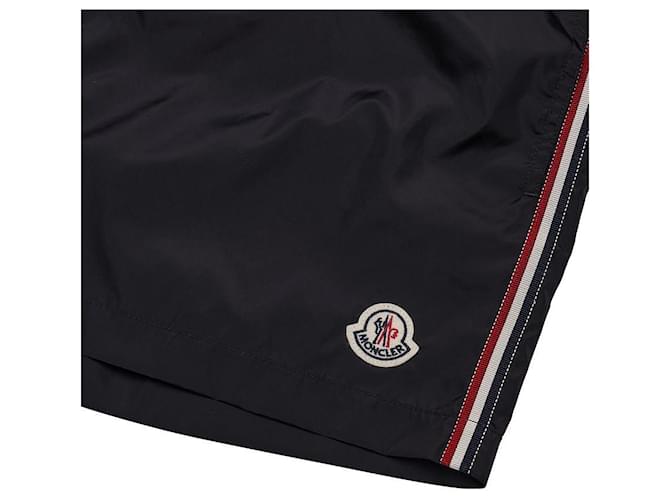 Moncler Pantaloni con logo patch Nero - vista 4