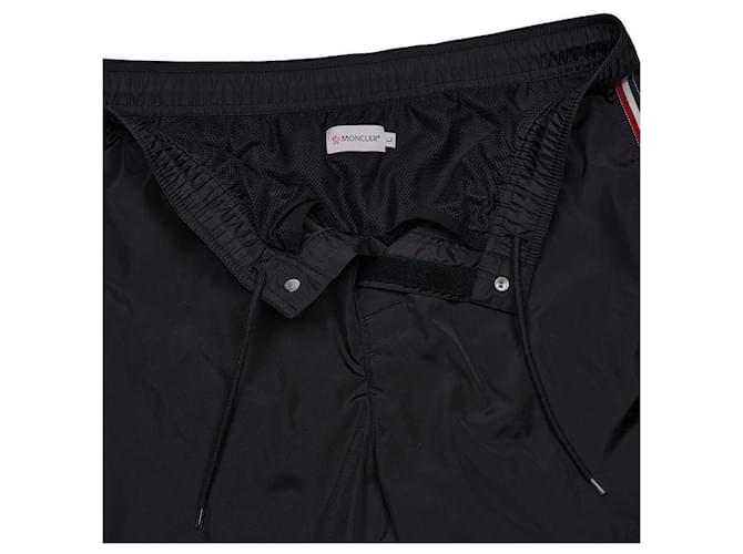 Moncler Pantaloni con logo patch Nero - vista 6