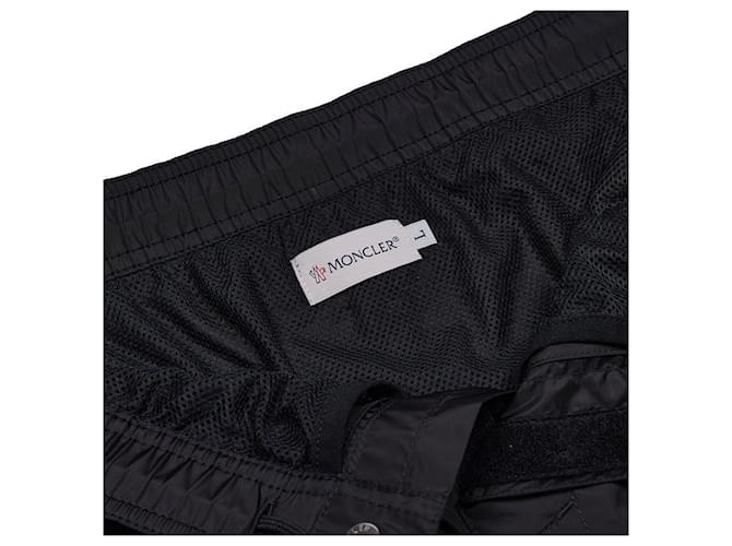 Moncler Pantaloni con logo patch Nero - vista 7