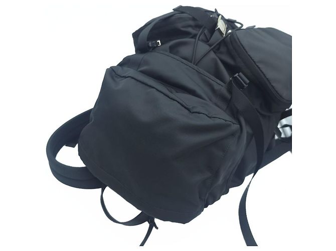 Prada Tesuto Nylon Multi-Pocket Rucksack Black Schwarz - Ansicht 17