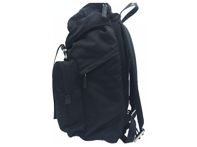Prada Tesuto Nylon Multi-Pocket Rucksack Black Schwarz - Ansicht 2