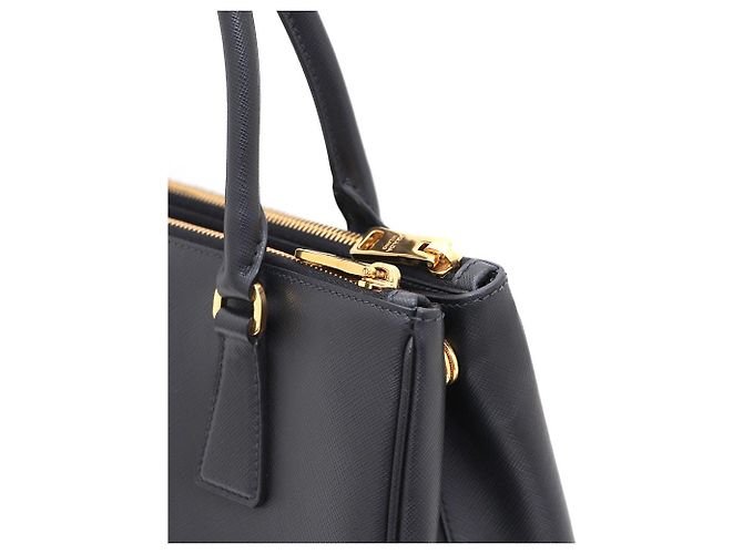 Prada Borsa Galleria Saffiano Lux Medium Tote Bag e Borsa a Tracolla Nero - vista 5