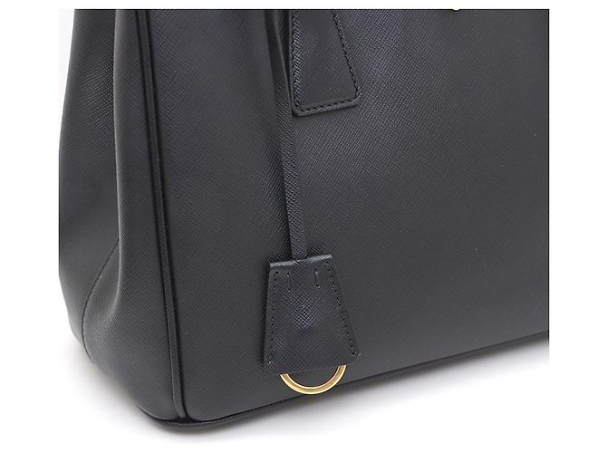 Prada Borsa Galleria Saffiano Lux Medium Tote Bag e Borsa a Tracolla Nero - vista 6