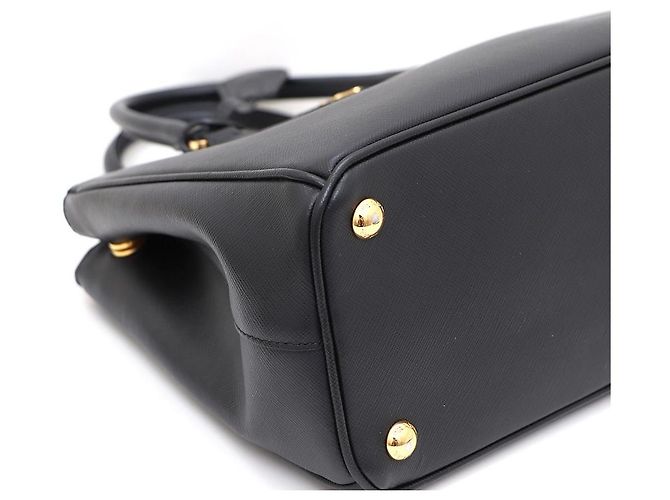 Prada Borsa Galleria Saffiano Lux Medium Tote Bag e Borsa a Tracolla Nero - vista 7