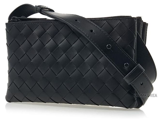 Bottega Veneta Bolso bandolera Intrecciato Negro - vista 2