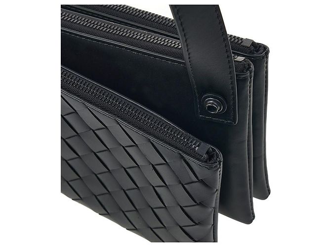 Bottega Veneta Bolso bandolera Intrecciato Negro - vista 7