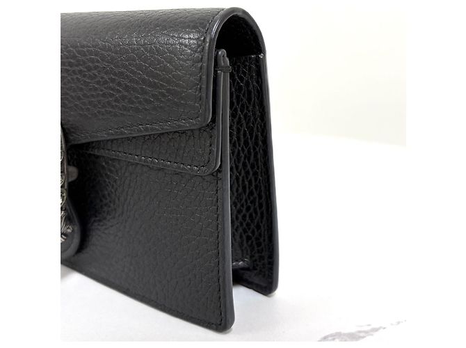 Gucci Borsa a tracolla Dionysus Super Mini con catena Nero - vista 24